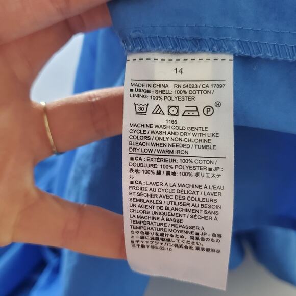 Banana Republic Dress Womens 14 Fit And Flare Sleeveless Midi Pockets - Picture 8 of 11